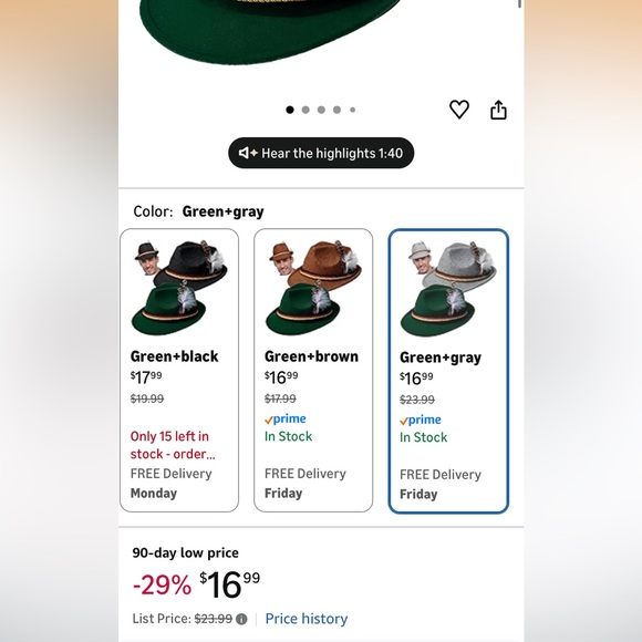 Spooktacular Creations Oktoberfest Hats, 2 PCS - Picture 2 of 13